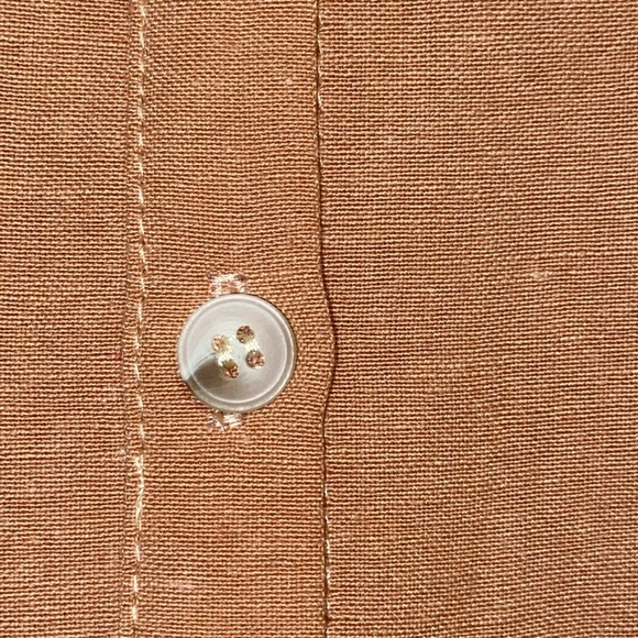 NWT Everly Peach Tan Linen Blend Tunic Top or Mini Dress size Medium - Picture 5 of 11